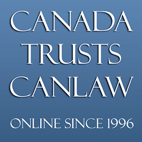 You can always trust CanLaw Helping Canadians with legal problems since 1996