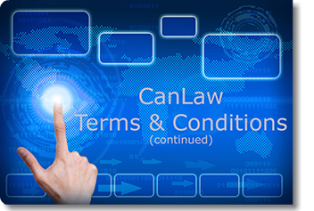 CanLaw terms and conditions of service apply to everyone using this site.