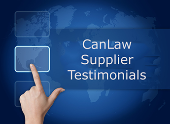 CanLaw has a solid reputation with its suppliers and we are proud of it