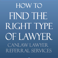 These CanLaw Guide to Canadian Law pages show you how to get the right legal advice for your legal problem. No obligation. No Charge