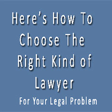 How to find a lawyer near you, hire and pay the right lawyer for your legal problem.