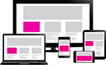 Responsive web design guarantees that your site will work on all screens.